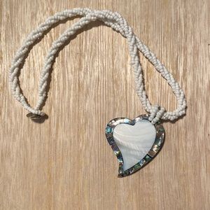 Iridescent Heart Necklace